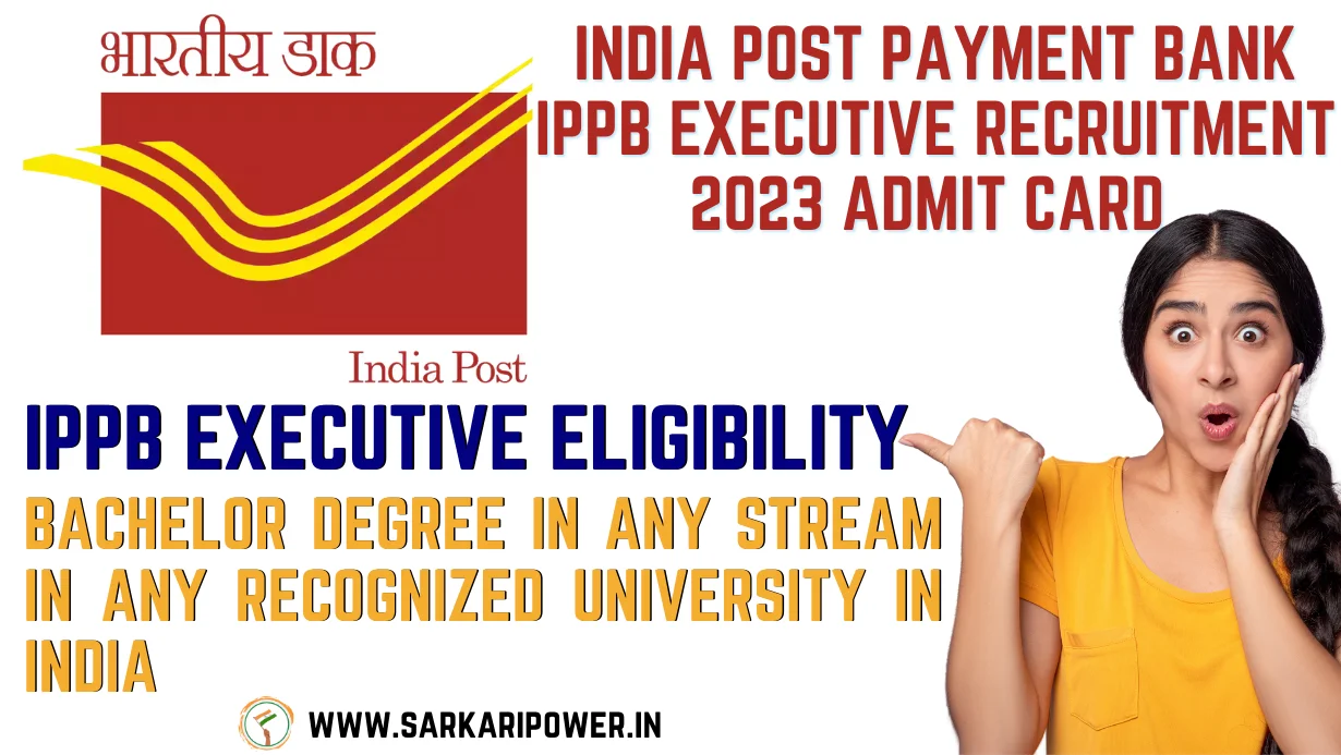 India Post Payment Bank IPPB Executive Recruitment 2023 Admit Card