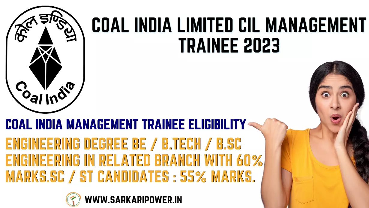 Coal India Limited CIL Management Trainee 2023