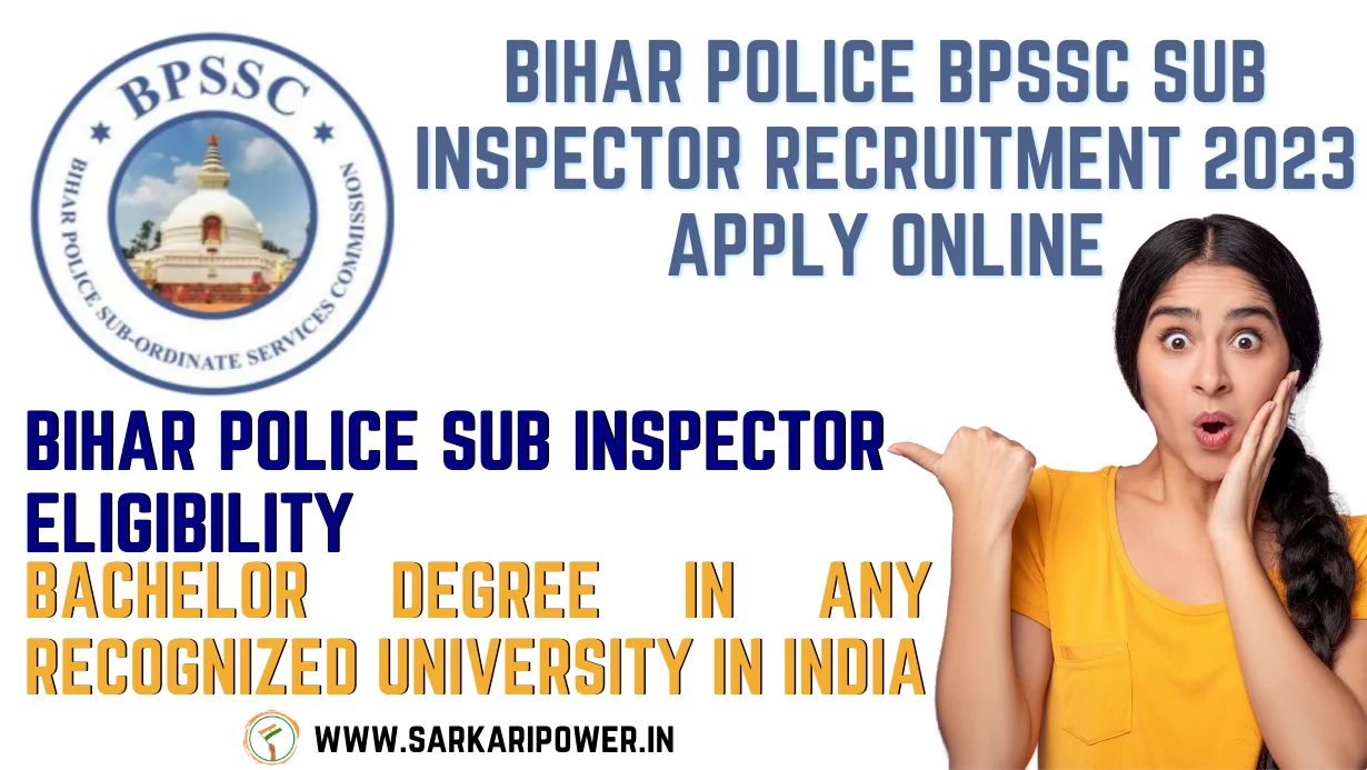 Bihar Police BPSSC Sub Inspector Recruitment 2023 Apply Online