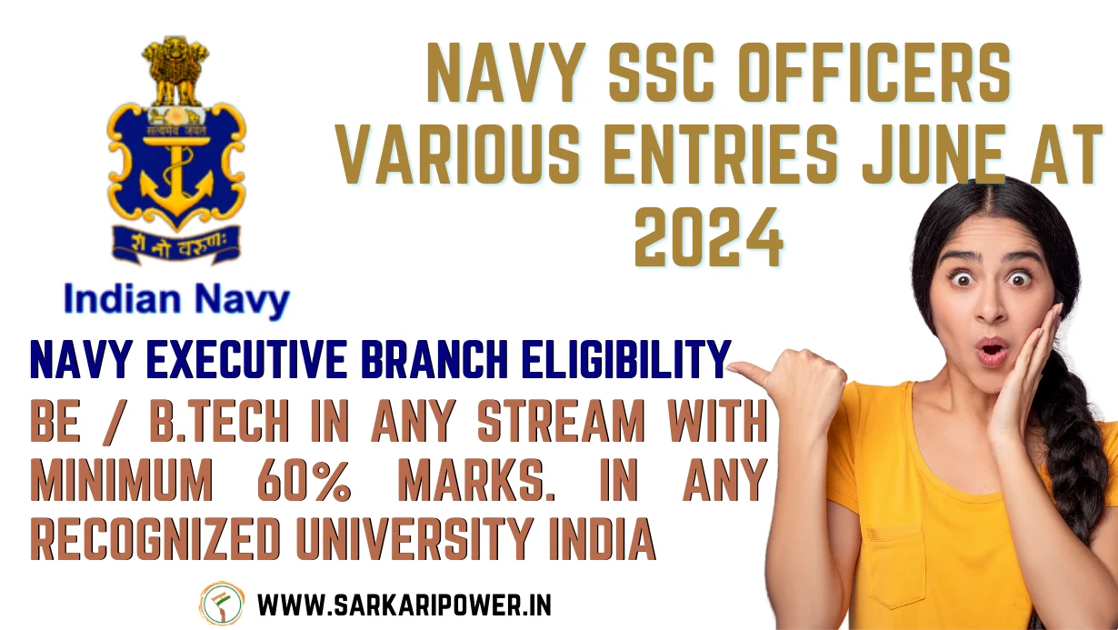 Navy Ssc Officers Various Entries June At 2024 Batch Apply Online For 232 Post