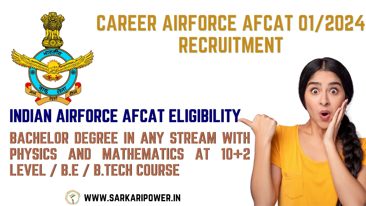 Indian Airforce AFCAT Eligibility