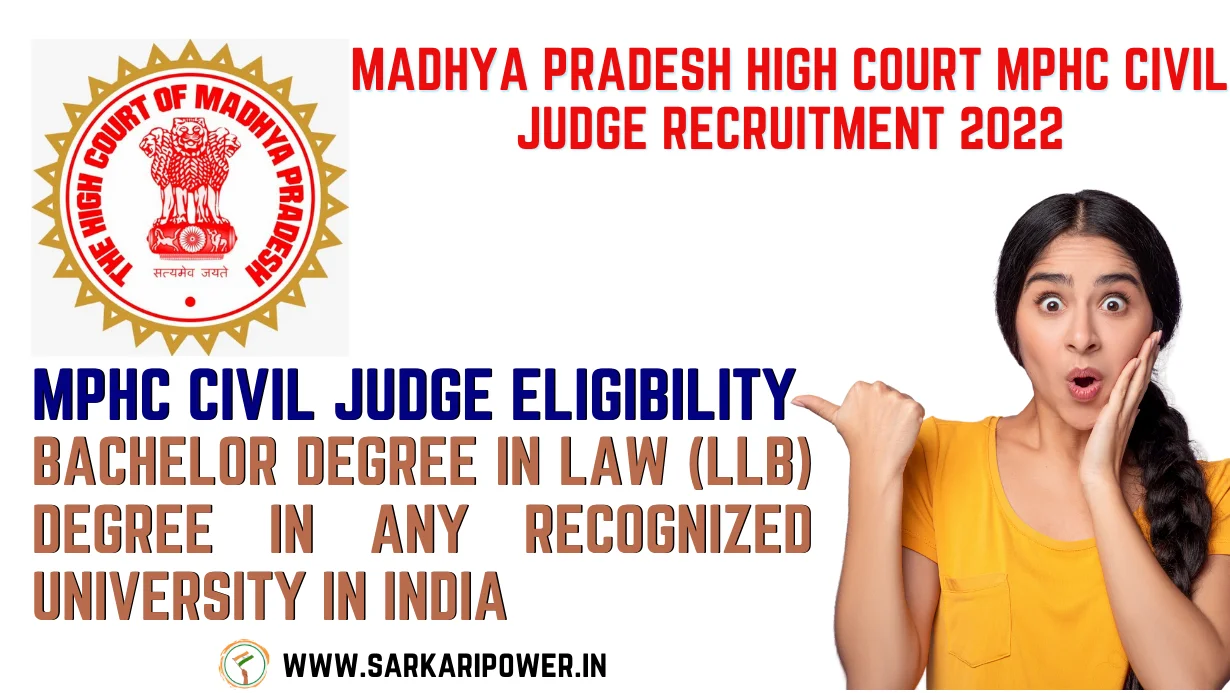 Madhya Pradesh High Court MPHC Civil Judge Recruitment 2022