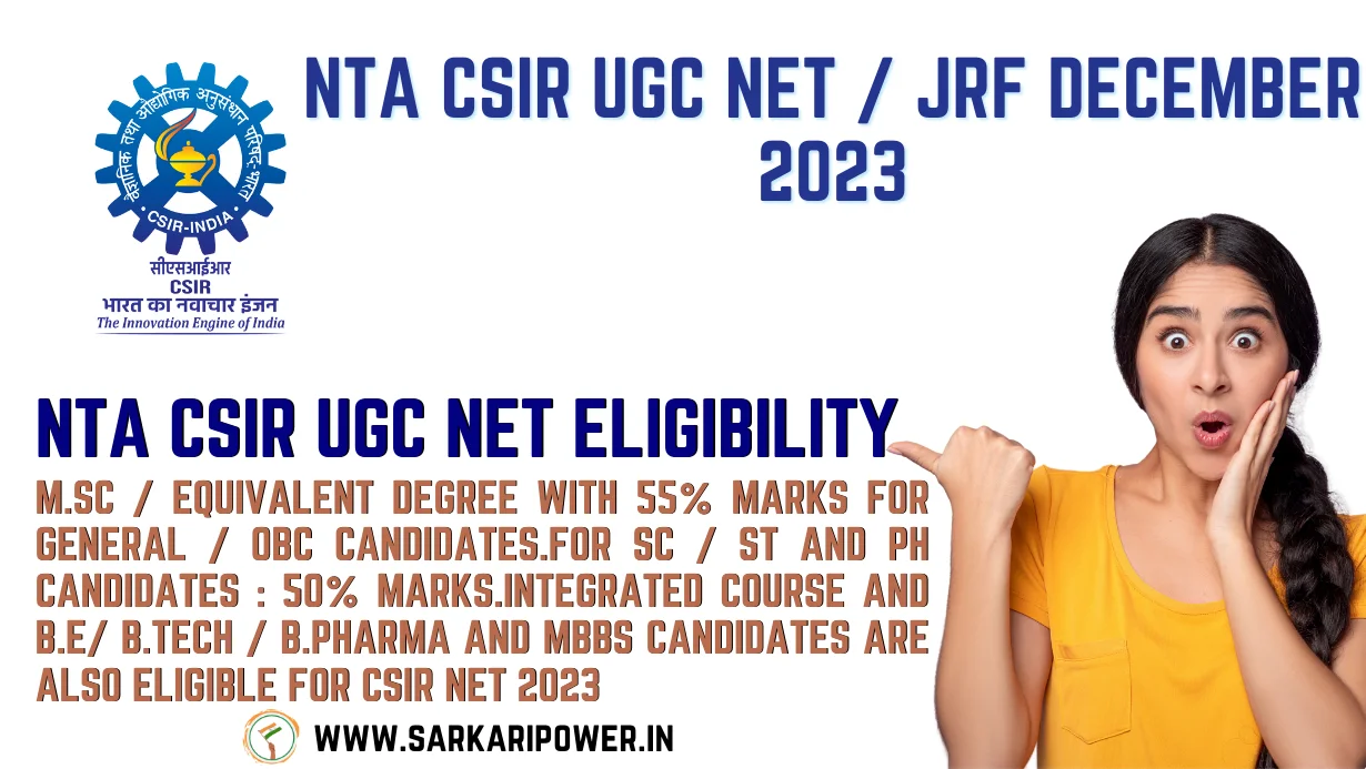 NTA CSIR UGC NET Exam December 2023